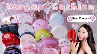 BEST amp WORST Korean Cushion Foundation HONEST Review TIRTIR Unleashia etc kbeauty koreanmakeup [upl. by Saitam]