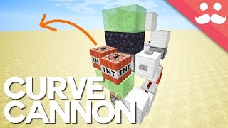 TNT Curve Cannon in Minecraft [upl. by Ahsiral]