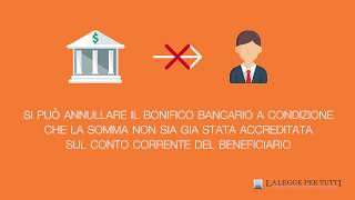 E possibile annullare un bonifico [upl. by Reave]