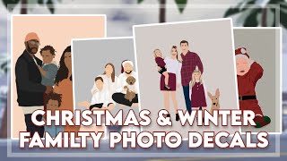 ☃ CHRISTMAS AND WINTER FAMILY PHOTO DECAL CODES For Berry Avenue And Bloxburg  Roblox Video  ☃ [upl. by Gusta335]