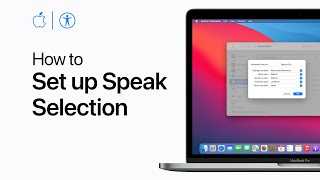 How to set up Speak Selection on Mac  Apple Support [upl. by Kalindi854]