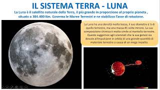 IL SISTEMA TERRA  LUNA [upl. by Gloriana866]