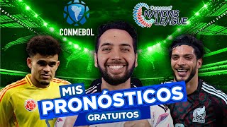 PRONÓSTICOS ELIMINATORIAS CONMEBOL Y CONCACAF NATIONS LEAGUE ⚽️🏆  APUESTAS DEPORTIVAS [upl. by Leagiba]