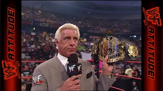 Ric Flair presents the new Undisputed Championship Belt  WWF RAW 2002 1 [upl. by Adnirem544]