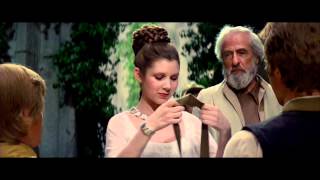 Star Wars IV A new hope  Final Scene The Throne Room and End Title [upl. by Neleag]