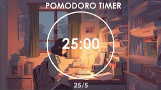 2Hour Study With Me  255 Pomodoro Timer  Focus Study and Working  Lofi Girl Beats  Day 10 [upl. by Lucienne]