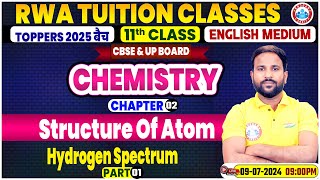 CBSE Class 11 Chemistry Chapter 2  Structure Of Atom Hydrogen Spectrum By Sumit Sir [upl. by Ijuy249]