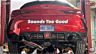 INSTALLING A CUSTOM EXHAUST ON Q60 REDSPORT amp Q50 MUST SEE 🤭 [upl. by Rydder275]