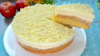 Haben Sie Äpfel Backen Sie den perfekten Apfelkuchen mit Pudding TOP Rezept [upl. by Casteel]