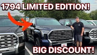 I Never Expected To See A 2024 Toyota Tundra 1794 Limited Edition With This Kind Of Discount [upl. by Peugia251]