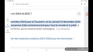 Rentrée Scolaire 2024 🏫🚸🎒 2025 École Primaire et Vacances Scolaires [upl. by Faso131]