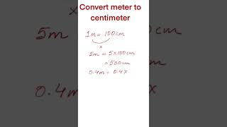 how to convert meter to centimeter [upl. by Ahtibat849]