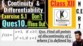 Exercise 51 Continuity And Differentiability class 12 Q10 [upl. by Rodgiva]