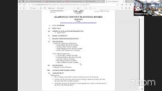 Alamance County Planning Board [upl. by Shaper]