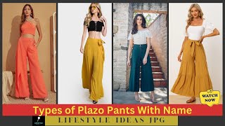 Types of Plazo Pants With Name [upl. by Groves]