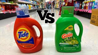 Tide VS Gain Laundry Detergent Whats the Difference [upl. by Coppola]