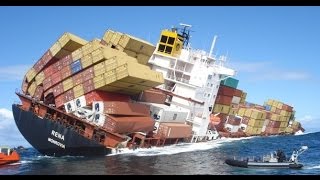 Fatal Container Ship Crashes  Video [upl. by Akcire469]