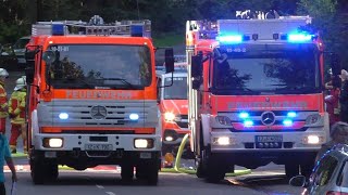 Großalarm Waldbrand Vollalarm Feuerwehr Itzehoe [upl. by Aronek512]