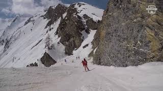 Silvretta Arena Ischgl Samnaun Talabfahrt nach Samnaun [upl. by Meehyr275]