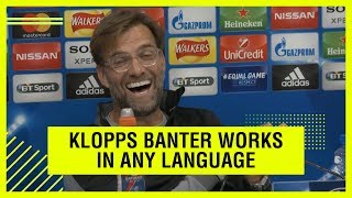 Translator steals the show at Klopps press conference [upl. by Dewhurst120]