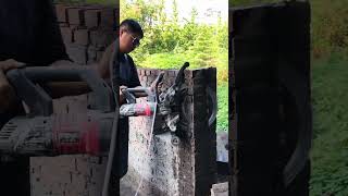 Efficient Concrete Wall Cutting  Powerful Wall Demolition Machine [upl. by Kirbie41]