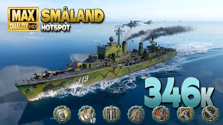 Destroyer Småland TOP 5 EU DAMAGE  World of Warships [upl. by Ixela]