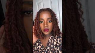 Coloring Locs Ginger with L’Oréal HiColor Copper and Boho Loc Knot Bob on Natural Locs [upl. by Xerxes]