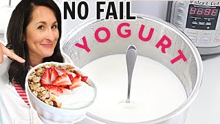 The EASIEST Instant Pot Yogurt  No Boil  No Fail  3 Ingredients [upl. by Gnolb]