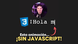 Efecto máquina de escribir con HTML y CSS ¡SIN JavaScript shorts [upl. by Roberto]