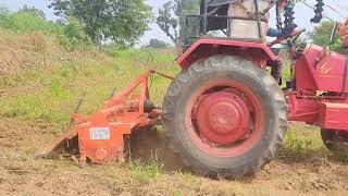 New Rotavator 55 feet Sonalika with Mahindra Tu275 39hp tractor khet jutayi farming tractor mahin [upl. by Babs]