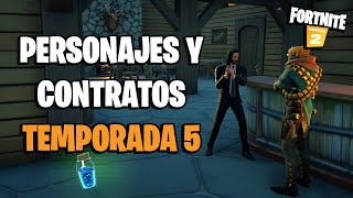 Fortnite Temporada 5 así son los personajes y los contratos [upl. by Pavkovic]