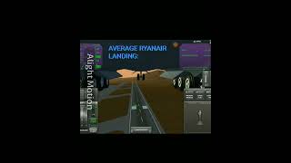 AVERAGE RYANAIR LANDING  TFS AVIATION RYANAIR [upl. by Adlez]