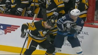 Sidney Crosby Goes After Kyle Connor [upl. by Blancha]