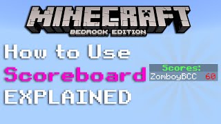 How To Use The scoreboard Command Explained Minecraft Bedrock Edition [upl. by Alaj]