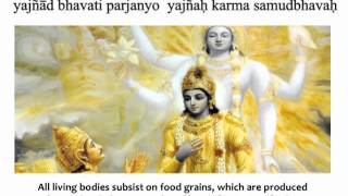 Bhagavad Gita Chapter 3  Verse 14 [upl. by Gnol329]