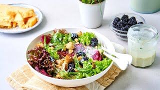 Maaltijdsalade met fruit Flandrien kaas en karnemelkdressing [upl. by Joellyn]