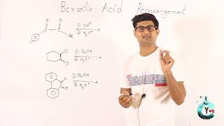 Benzilic acid rearrangement 12th class organic chemistry [upl. by Esinyt983]