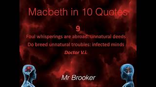 Macbeth in 10 Quotes 9 [upl. by Notnef]