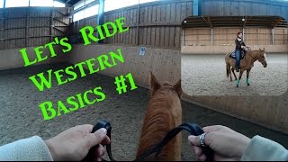 LetsRide Westernreiten Basics 1 Anreiten Anhalten Rückwärtsrichten [upl. by Ilanos]