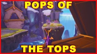 Spyro Pops of the Tops Trophy Chests on Pillars Alpine Ridge REIGNITED TRILOGY [upl. by Suhail]