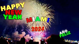 New Year’s Eve 2024 Bayfront Park Bayside Miami Florida USA 4K [upl. by Masterson]