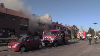 Brand in woning Heythuysen [upl. by Nauqet974]