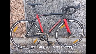 Specialized Langster Singlespeed Bike 2018 [upl. by Burt]