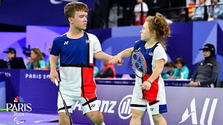 Team USA guaranteed first badminton medal after KrajewskiSimons epic semifinal rally  NBC Sports [upl. by Ardnos]