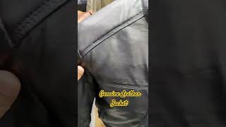 Black leather jacket for men  Genuine Lambskin leather jacket hussainleather [upl. by Ennayehc663]