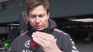 Toto Wolff postqualifying interview  British grand prix [upl. by Yotal104]