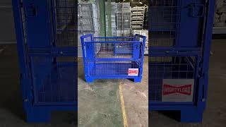 Assembly amp Disassembly of MightyLoad Collapsible Pallet Cage Gitterbox [upl. by Adyl]