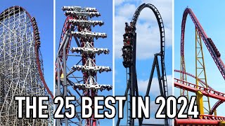 Top 25 Roller Coasters in the World 2024 [upl. by Heidt]