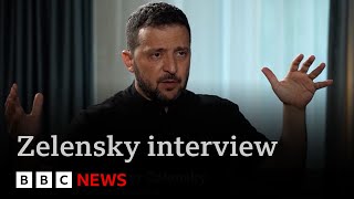 Ukraine’s Zelensky a new Trump presidency would be “hard work” BBC News [upl. by Erotavlas321]