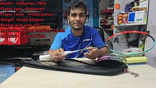 Lining Halbertec 7000 Professional Racket 100 Original Racket ভিডিওটি শেয়ার করে গিফট জিতে নিন। [upl. by Melcher]